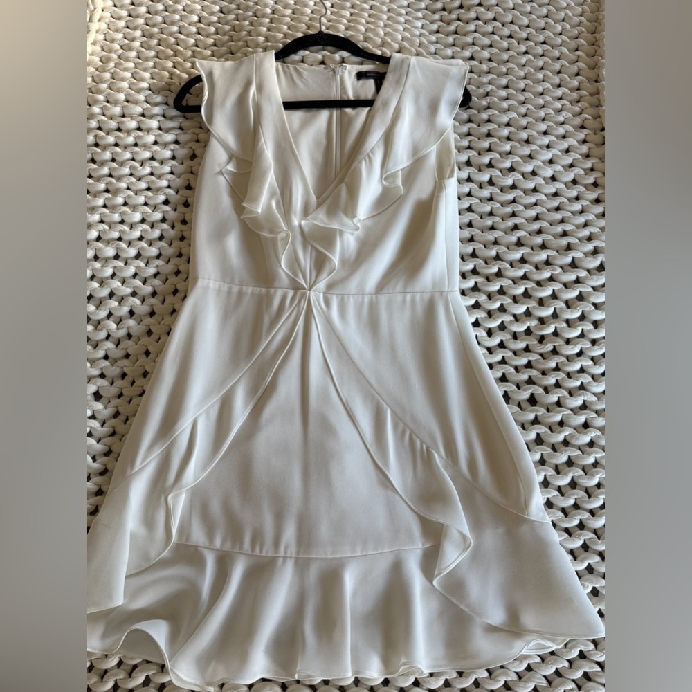 BCBG White Semi Formal Mini Dress Size 8